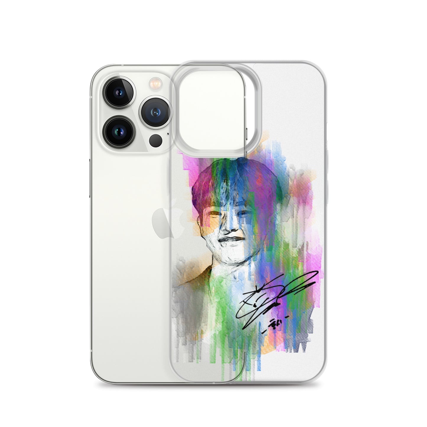 SEVENTEEN Hoshi, Kwon Soon-young Waterpaint Portrait iPhone Case