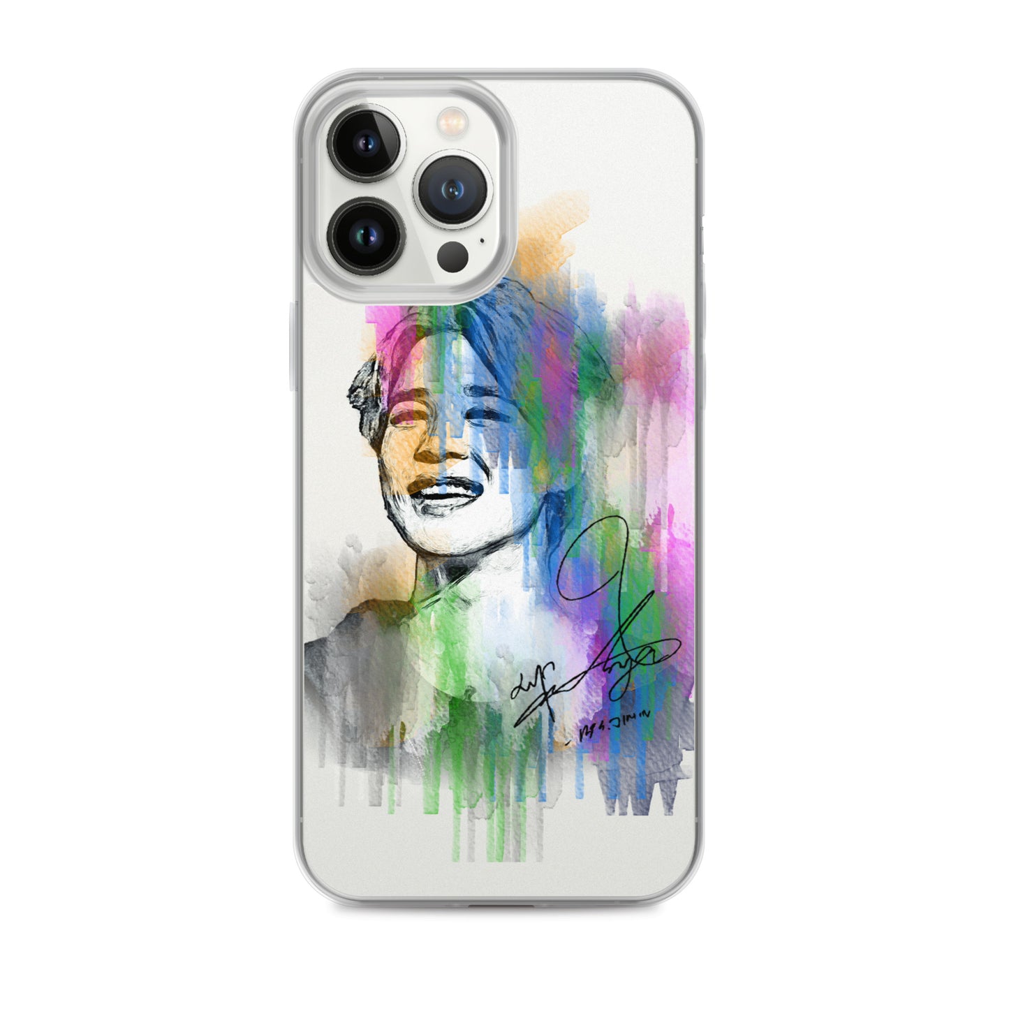BTS Jimin, Park Ji-min Waterpaint portrait iPhone Case