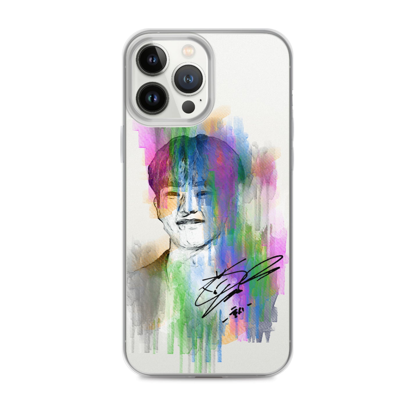 SEVENTEEN Hoshi, Kwon Soon-young Waterpaint Portrait iPhone Case