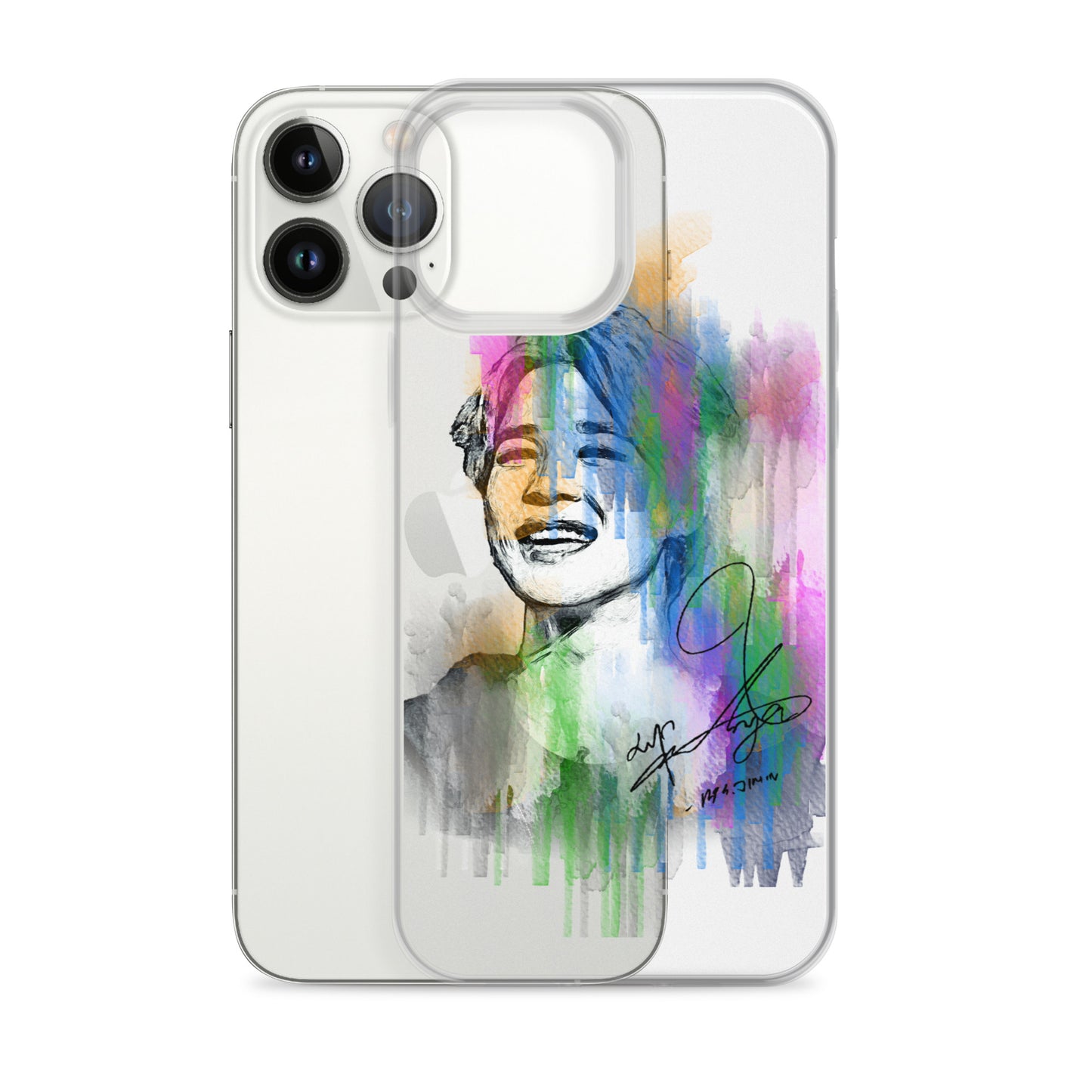 BTS Jimin, Park Ji-min Waterpaint portrait iPhone Case