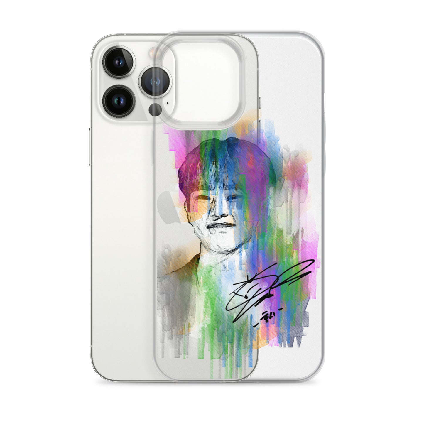 SEVENTEEN Hoshi, Kwon Soon-young Waterpaint Portrait iPhone Case