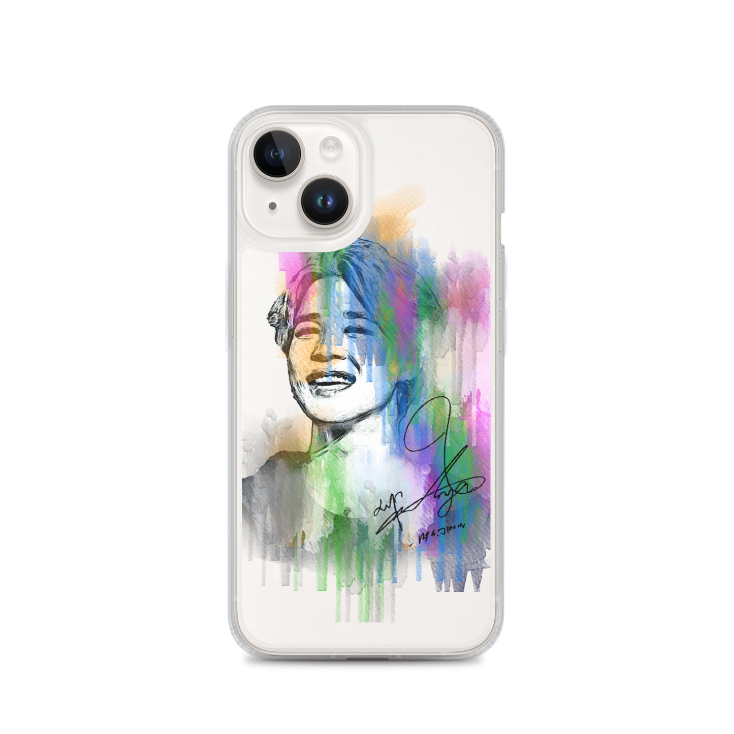 BTS Jimin, Park Ji-min Waterpaint portrait iPhone Case