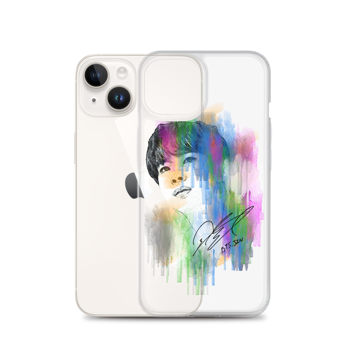 BTS Jin, Kim Seok-jin Waterpaint portrait iPhone Case