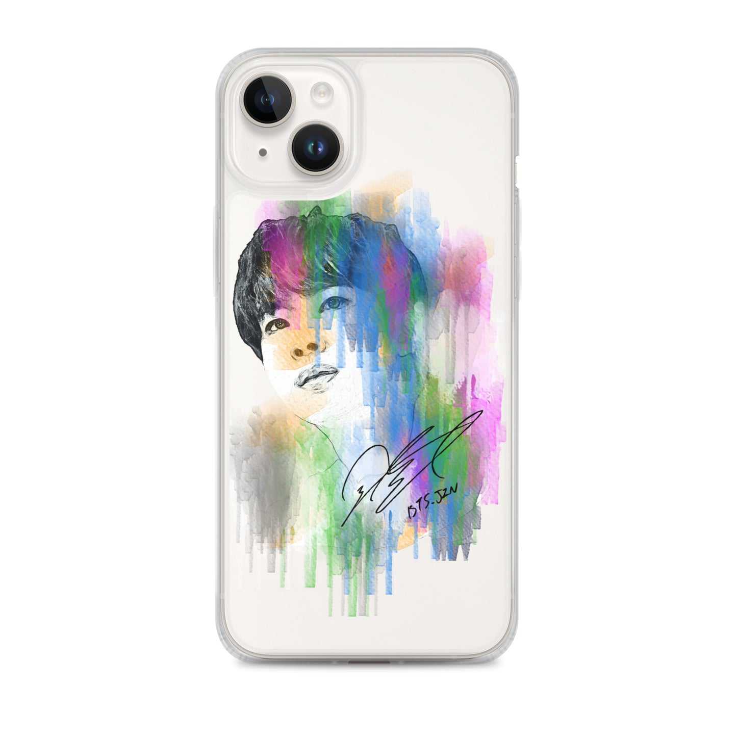 BTS Jin, Kim Seok-jin Waterpaint portrait iPhone Case