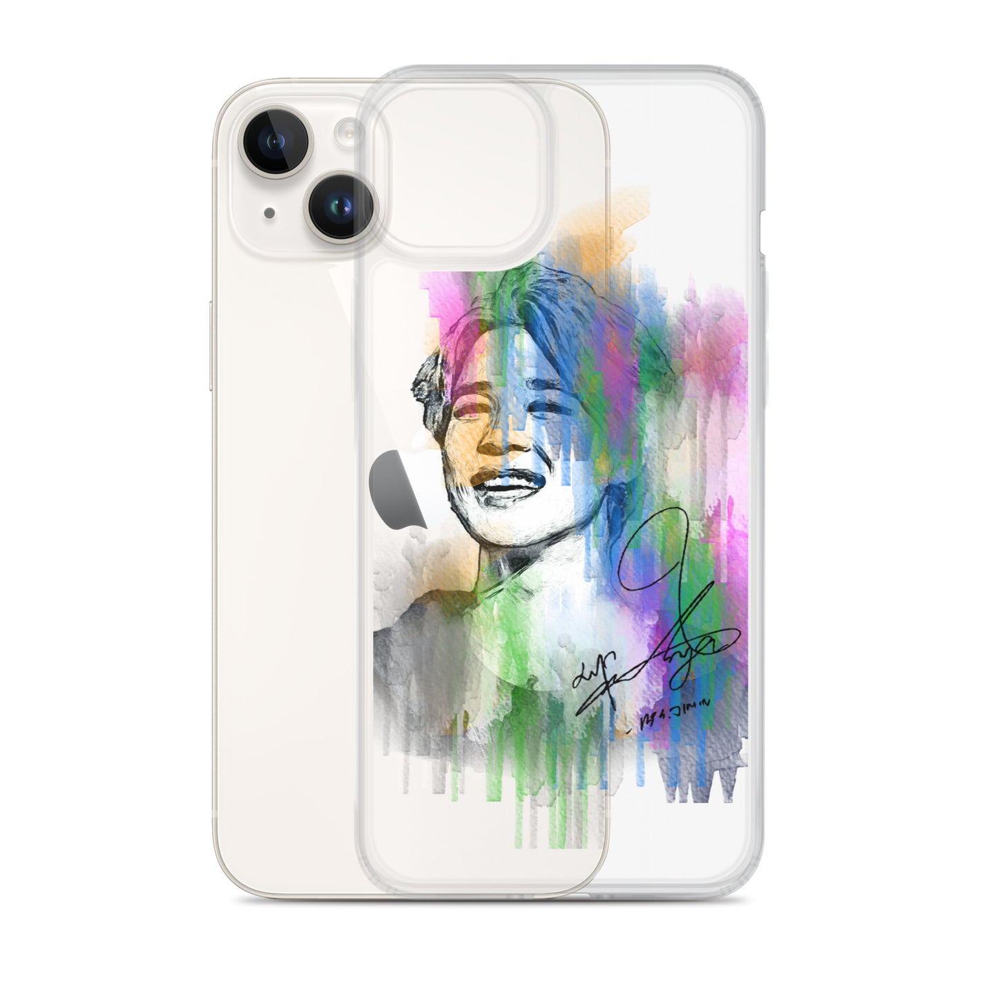 BTS Jimin, Park Ji-min Waterpaint portrait iPhone Case