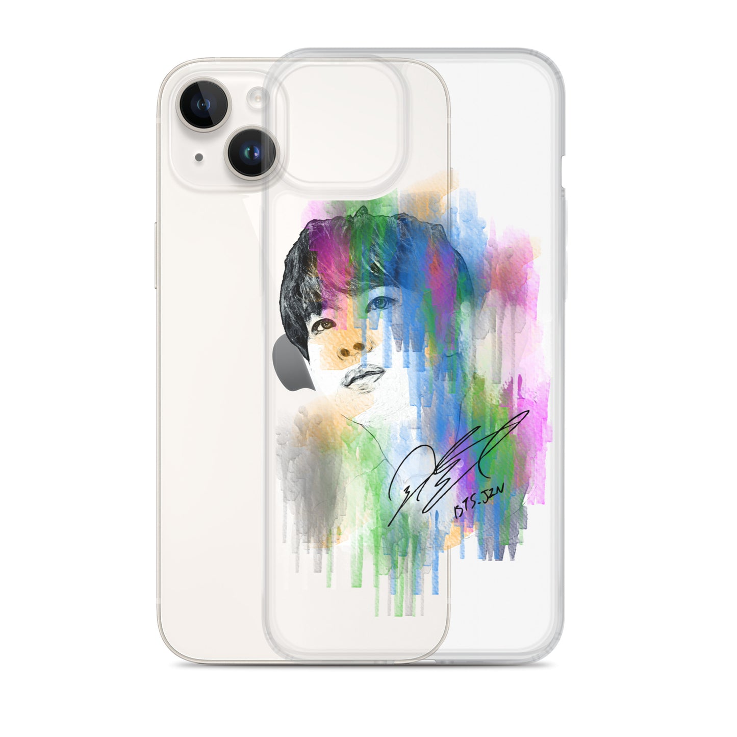 BTS Jin, Kim Seok-jin Waterpaint portrait iPhone Case