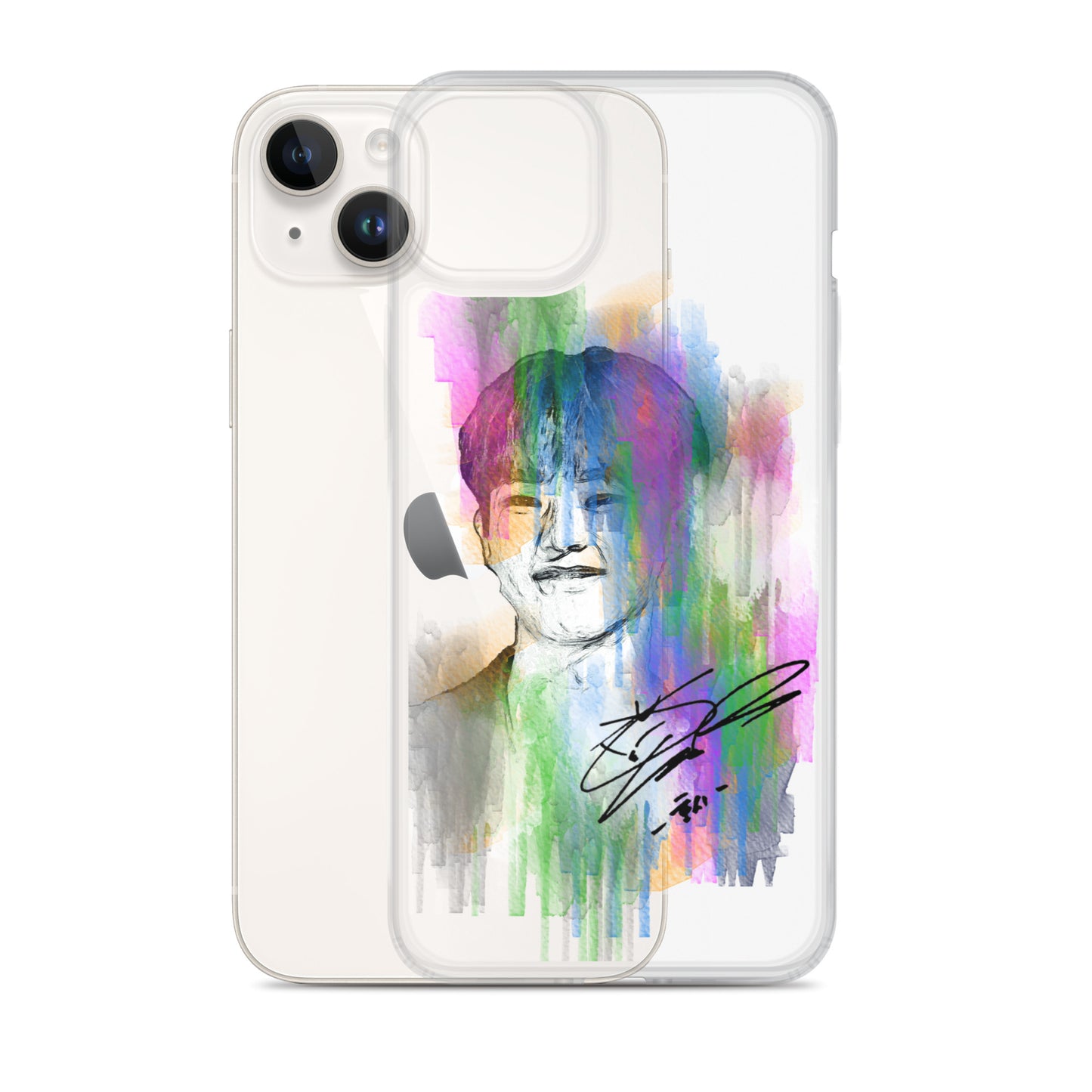 SEVENTEEN Hoshi, Kwon Soon-young Waterpaint Portrait iPhone Case