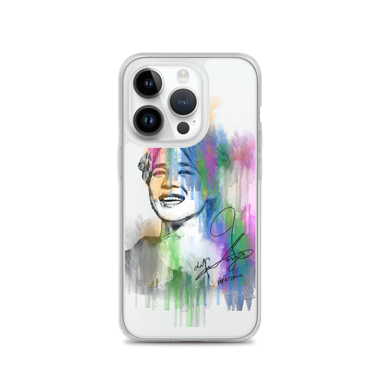 BTS Jimin, Park Ji-min Waterpaint portrait iPhone Case