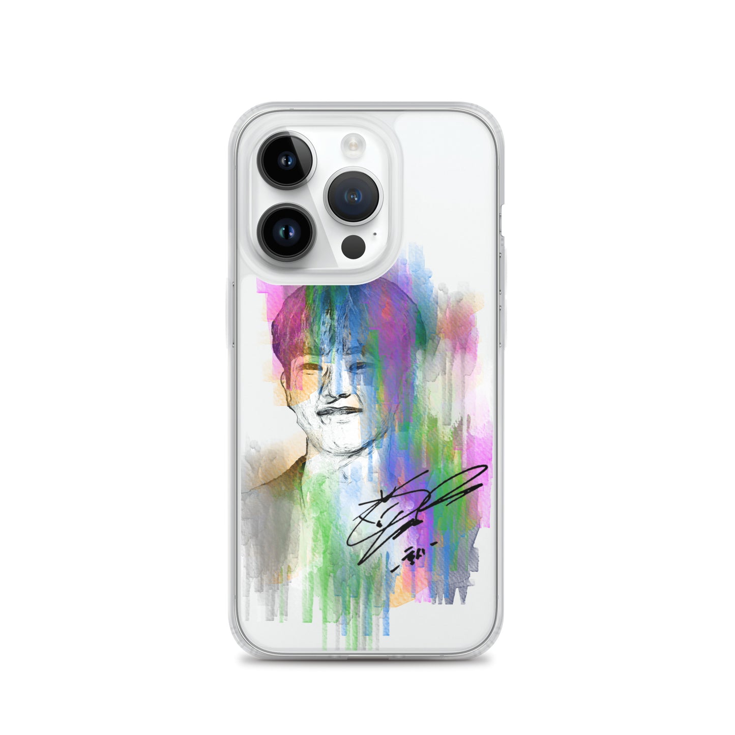 SEVENTEEN Hoshi, Kwon Soon-young Waterpaint Portrait iPhone Case