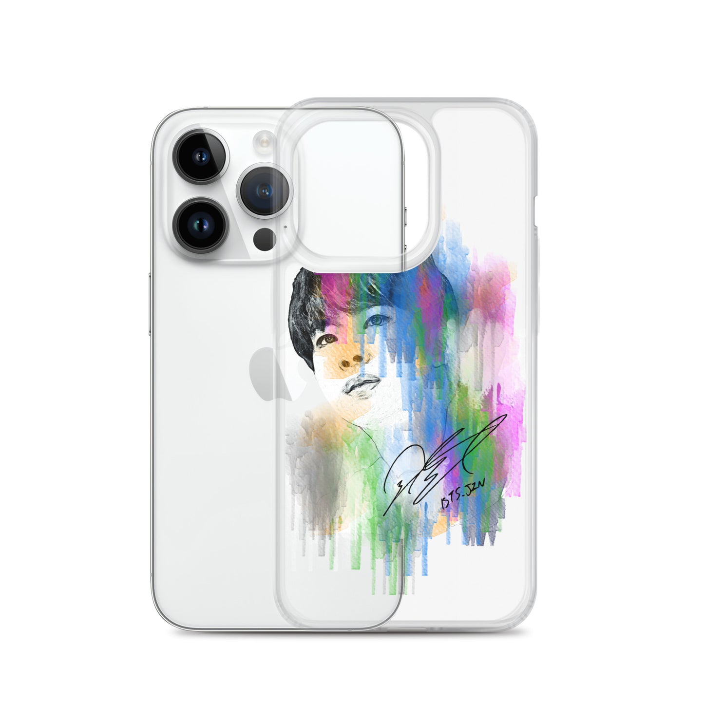 BTS Jin, Kim Seok-jin Waterpaint portrait iPhone Case