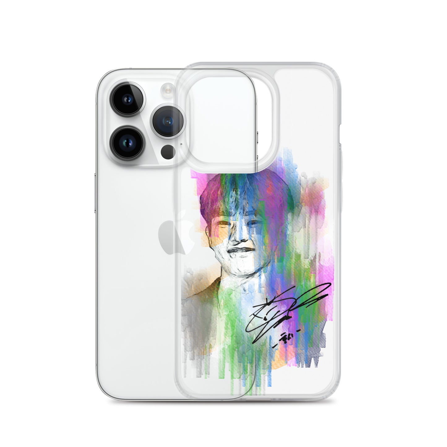SEVENTEEN Hoshi, Kwon Soon-young Waterpaint Portrait iPhone Case