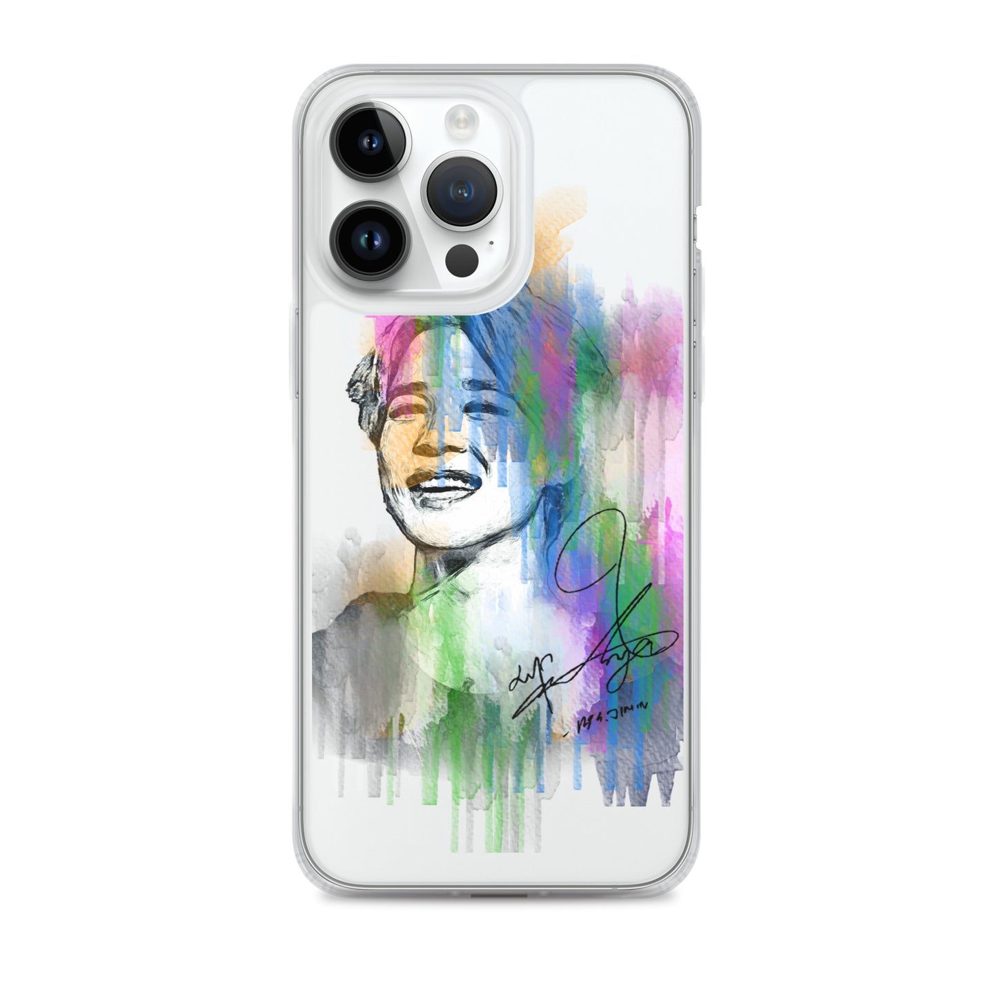 BTS Jimin, Park Ji-min Waterpaint portrait iPhone Case