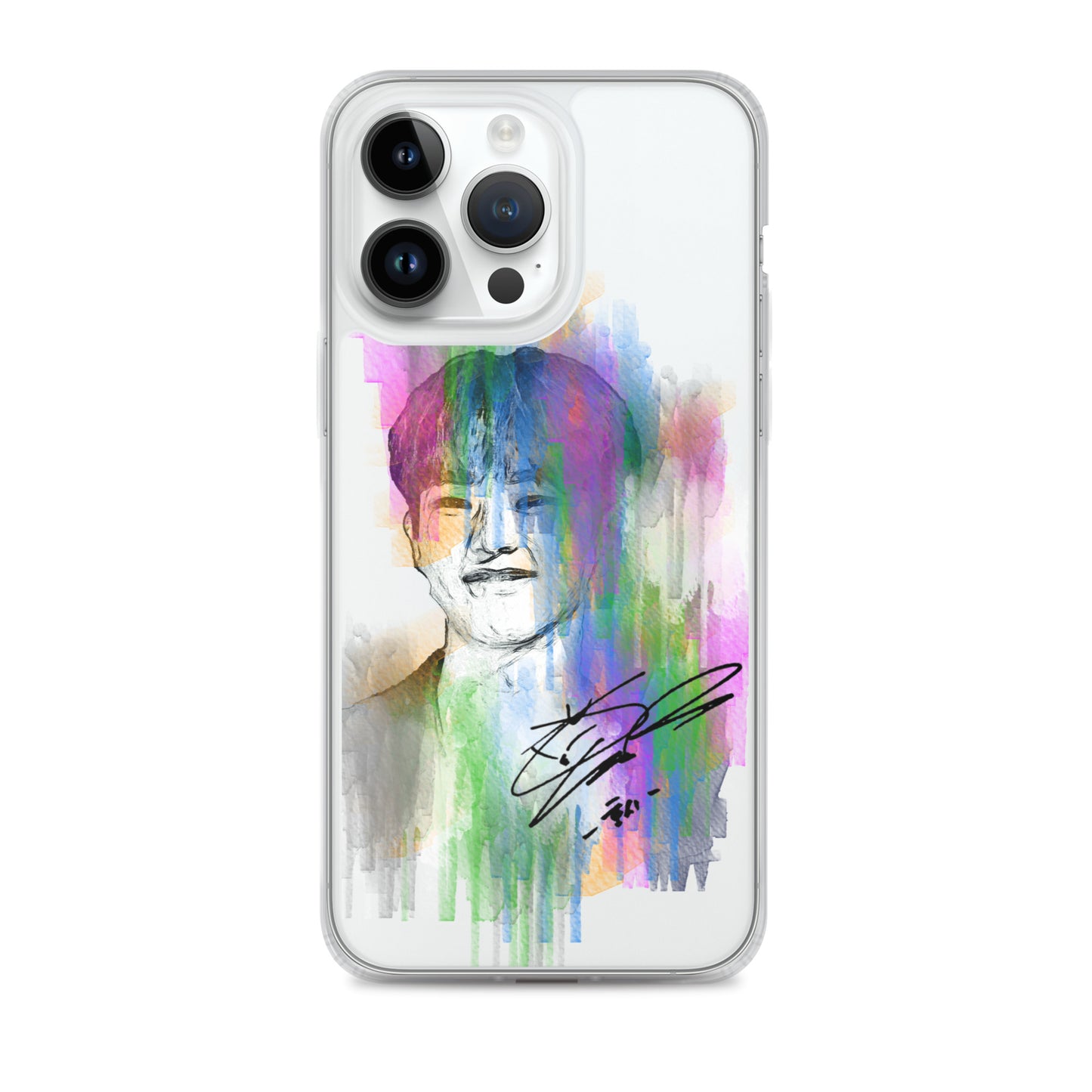 SEVENTEEN Hoshi, Kwon Soon-young Waterpaint Portrait iPhone Case