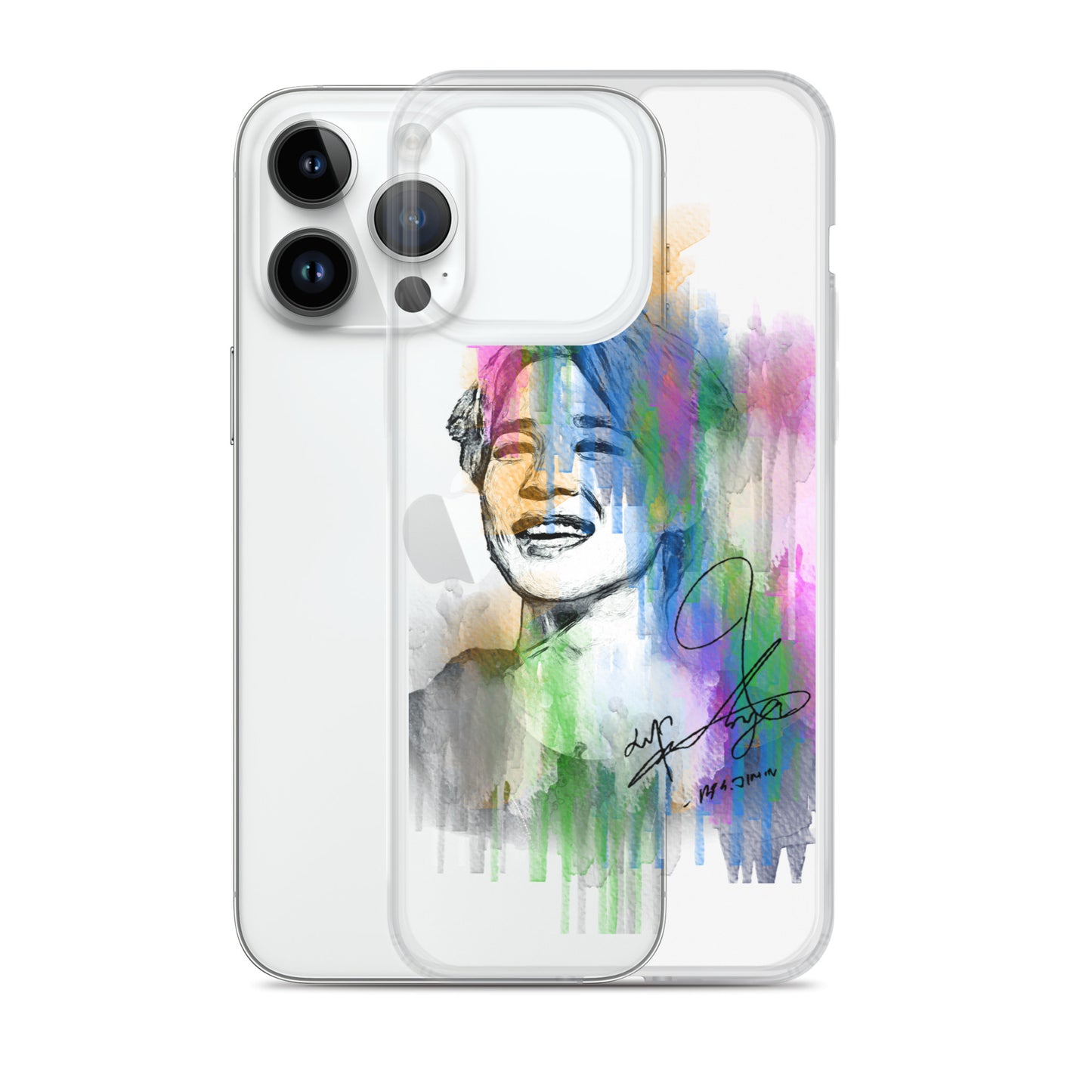 BTS Jimin, Park Ji-min Waterpaint portrait iPhone Case