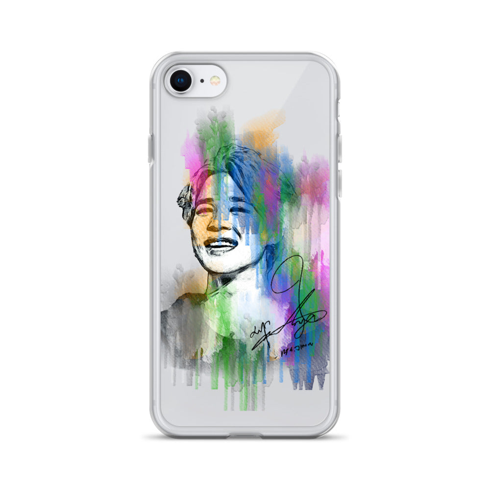 BTS Jimin, Park Ji-min Waterpaint portrait iPhone Case