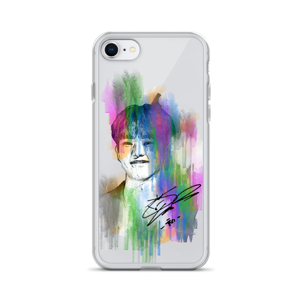 SEVENTEEN Hoshi, Kwon Soon-young Waterpaint Portrait iPhone Case