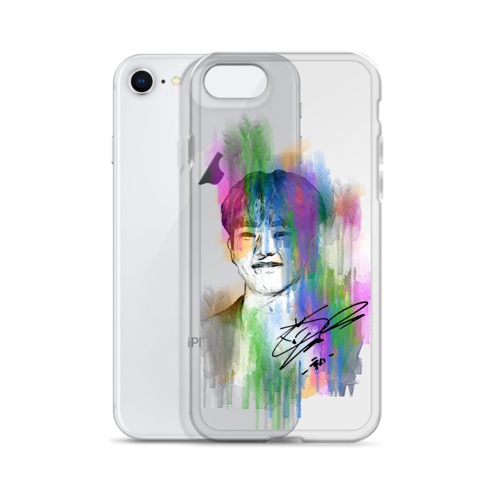 SEVENTEEN Hoshi, Kwon Soon-young Waterpaint Portrait iPhone Case