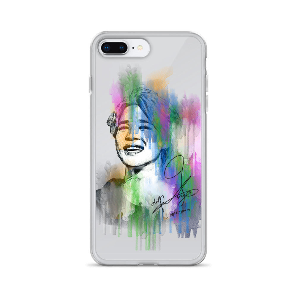 BTS Jimin, Park Ji-min Waterpaint portrait iPhone Case