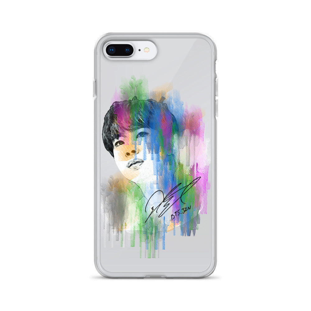 BTS Jin, Kim Seok-jin Waterpaint portrait iPhone Case