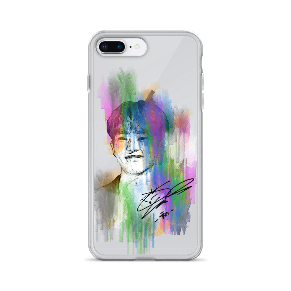 SEVENTEEN Hoshi, Kwon Soon-young Waterpaint Portrait iPhone Case