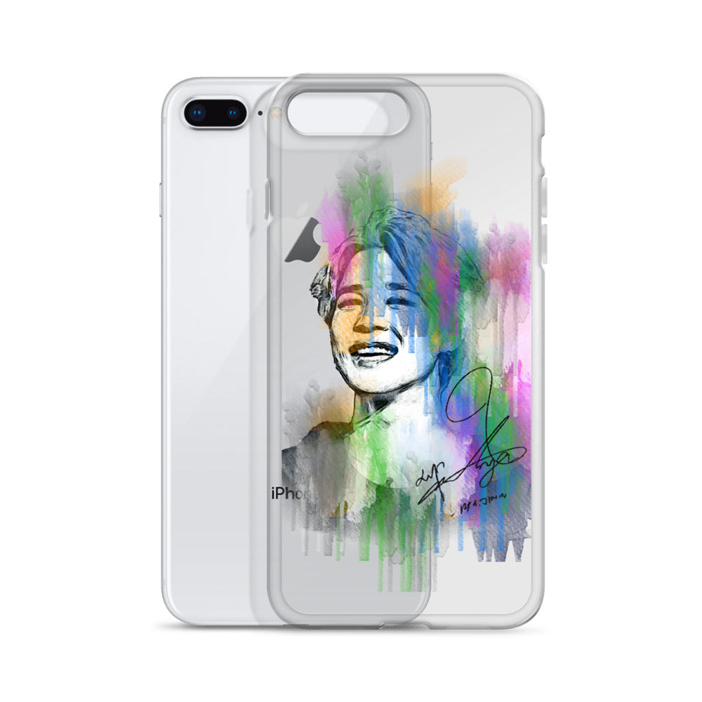 BTS Jimin, Park Ji-min Waterpaint portrait iPhone Case