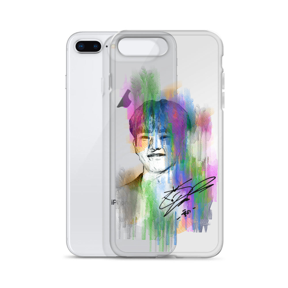 SEVENTEEN Hoshi, Kwon Soon-young Waterpaint Portrait iPhone Case