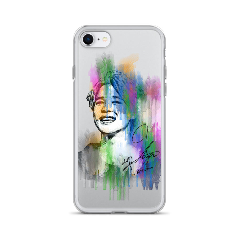 BTS Jimin, Park Ji-min Waterpaint portrait iPhone Case