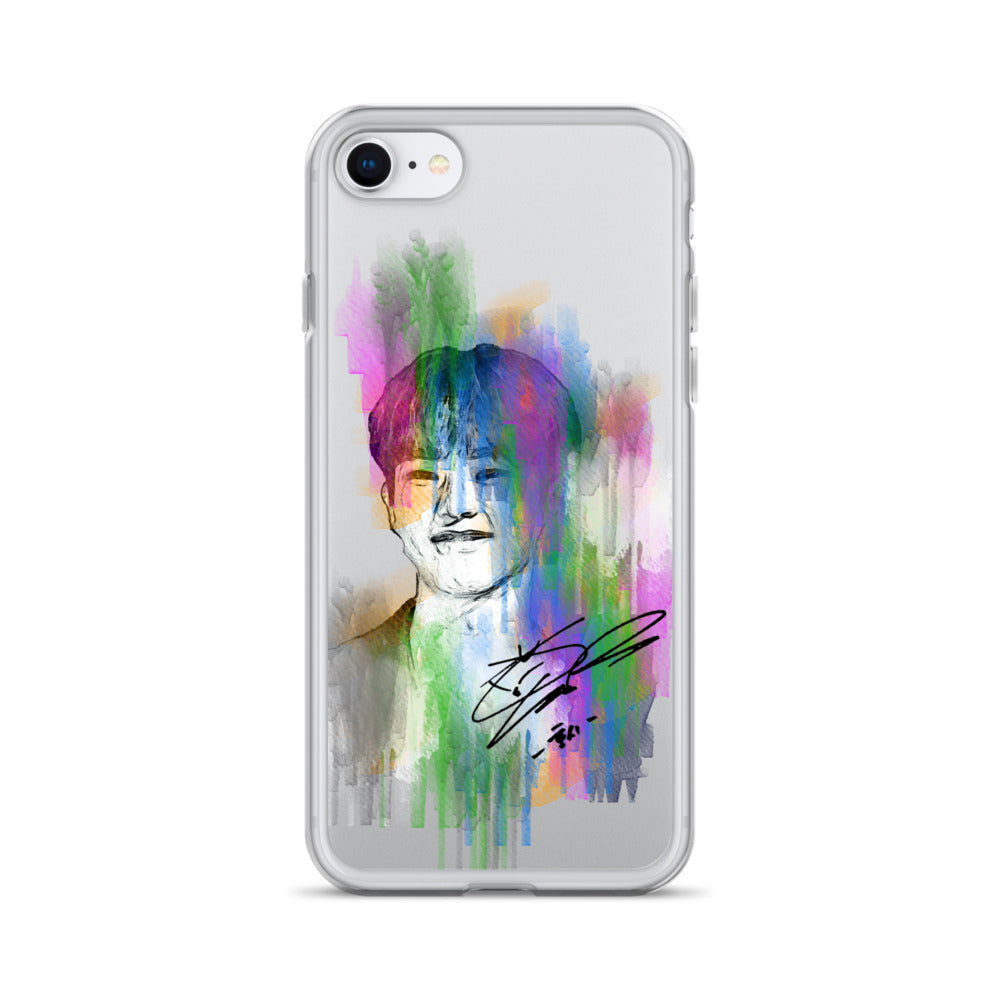 SEVENTEEN Hoshi, Kwon Soon-young Waterpaint Portrait iPhone Case