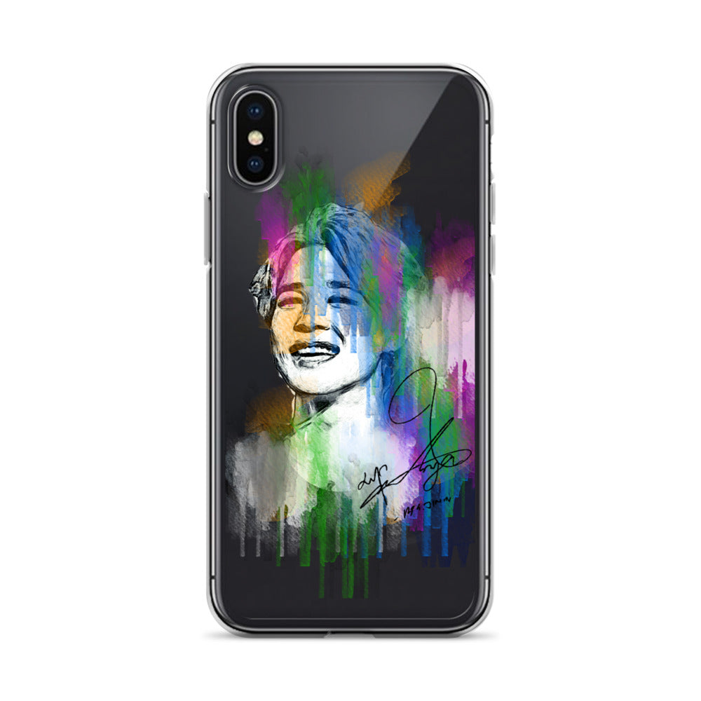 BTS Jimin, Park Ji-min Waterpaint portrait iPhone Case