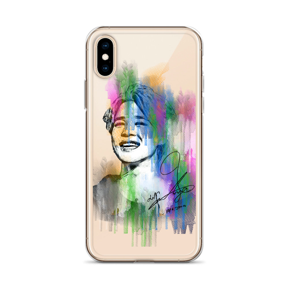 BTS Jimin, Park Ji-min Waterpaint portrait iPhone Case
