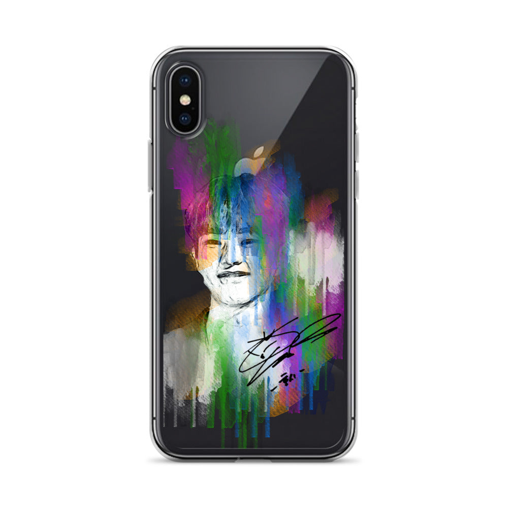 SEVENTEEN Hoshi, Kwon Soon-young Waterpaint Portrait iPhone Case