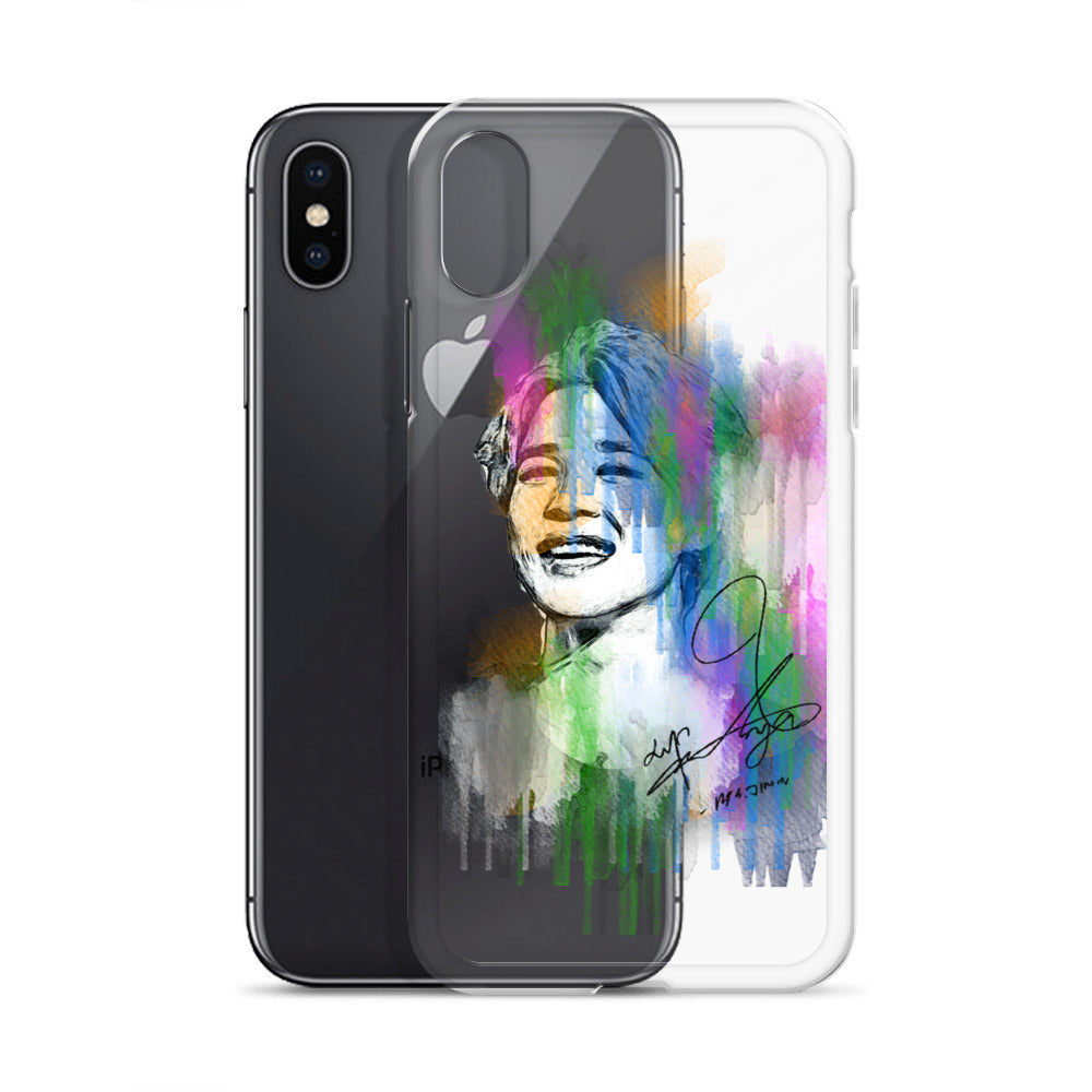 BTS Jimin, Park Ji-min Waterpaint portrait iPhone Case