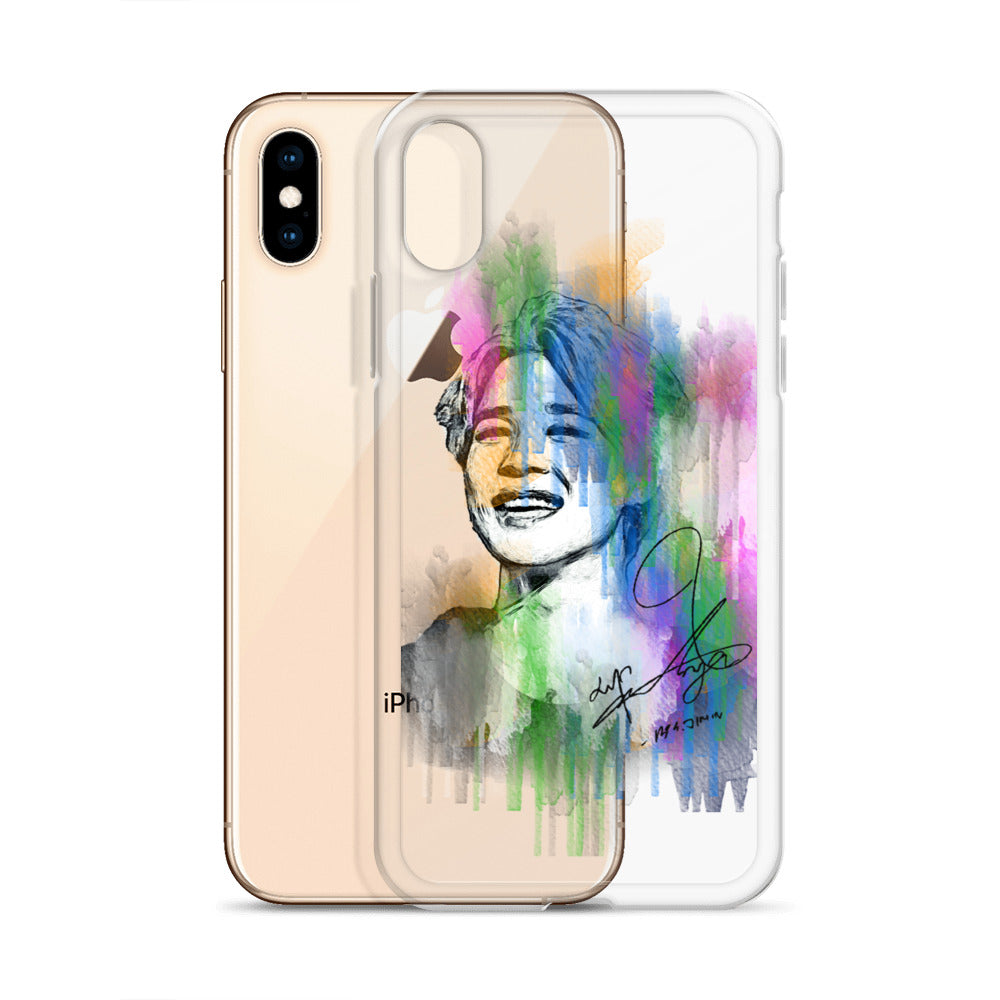 BTS Jimin, Park Ji-min Waterpaint portrait iPhone Case