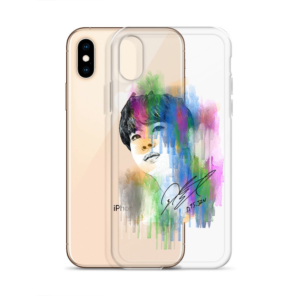 BTS Jin, Kim Seok-jin Waterpaint portrait iPhone Case