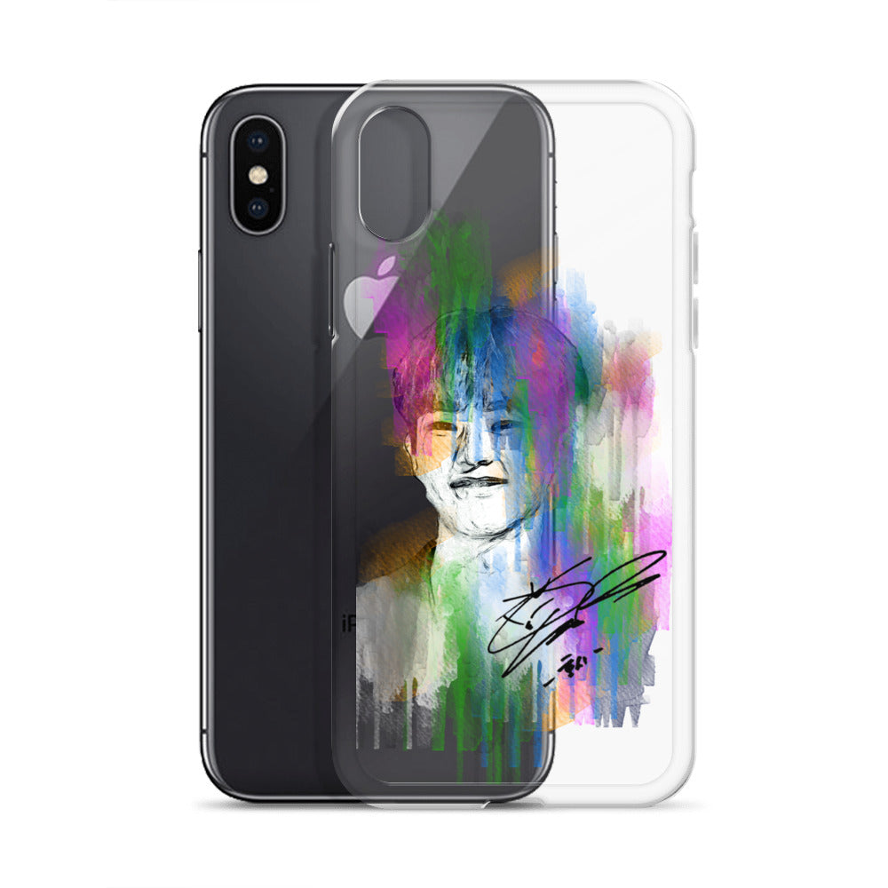 SEVENTEEN Hoshi, Kwon Soon-young Waterpaint Portrait iPhone Case