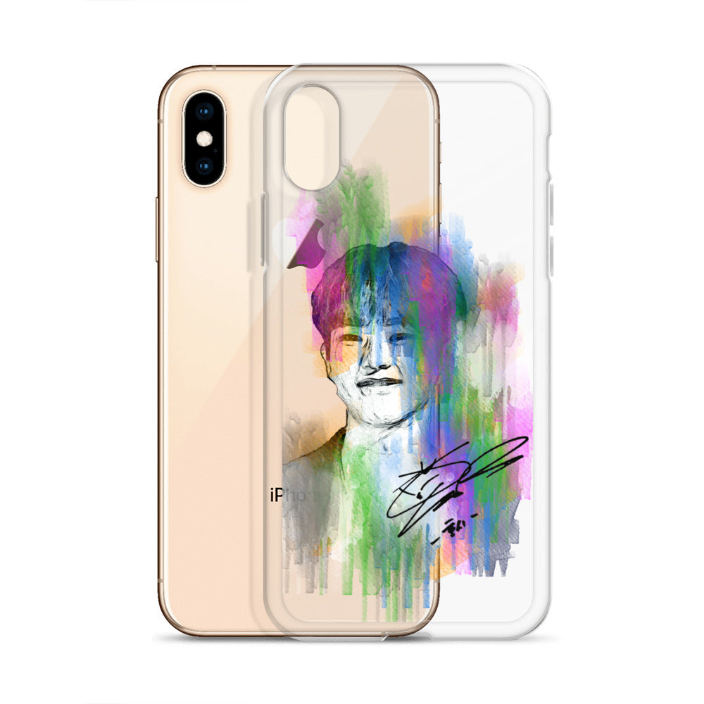 SEVENTEEN Hoshi, Kwon Soon-young Waterpaint Portrait iPhone Case
