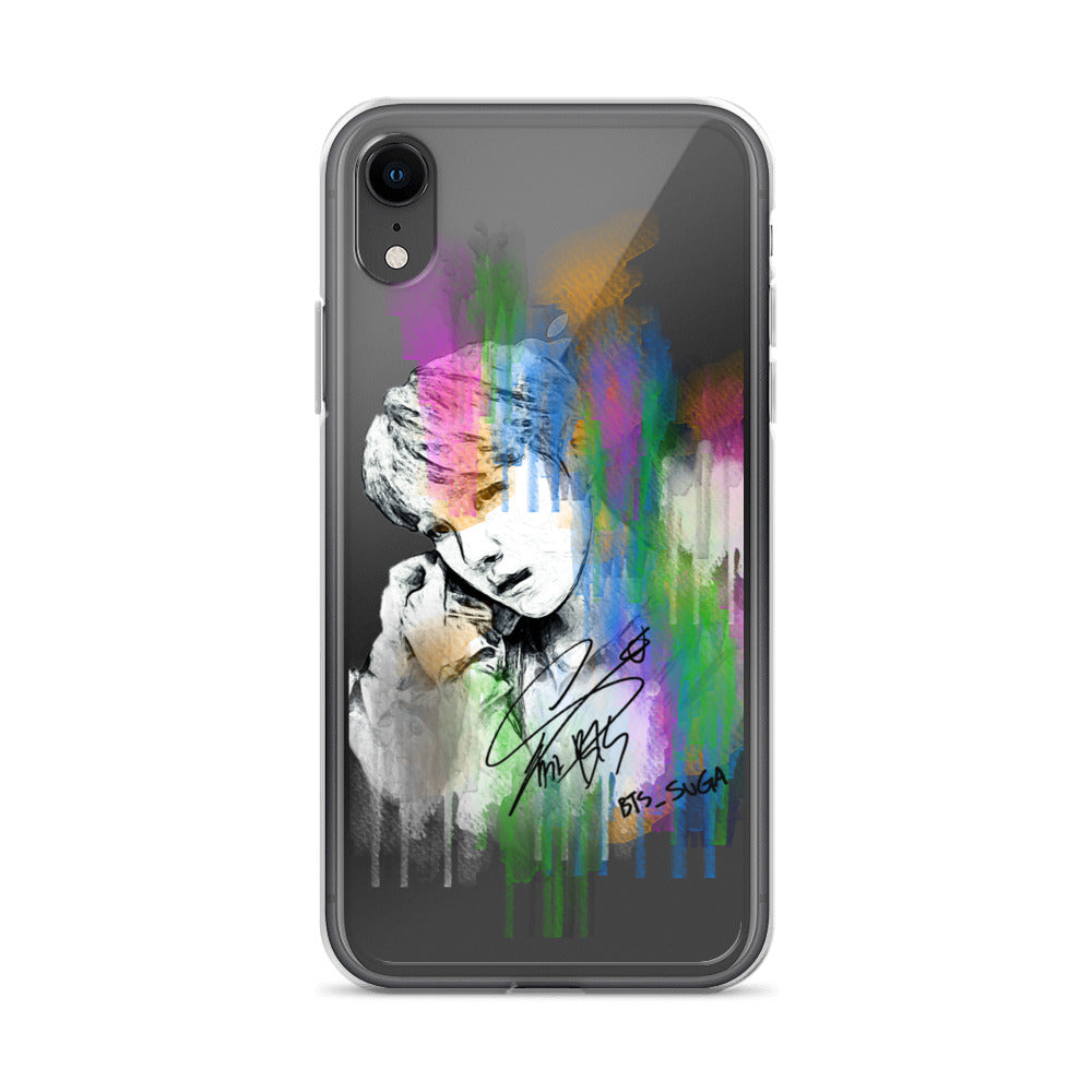BTS Suga, Min Yoon-gi Waterpaint portrait iPhone Case