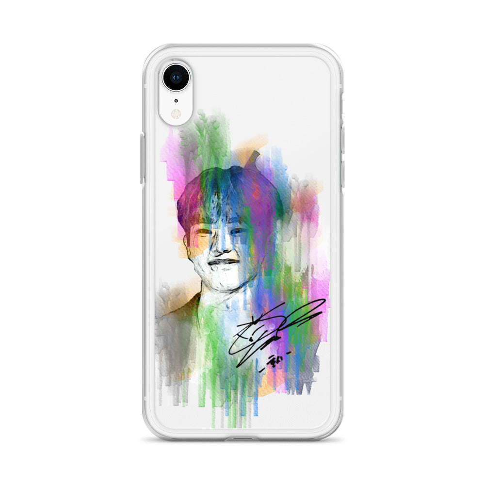 SEVENTEEN Hoshi, Kwon Soon-young Waterpaint Portrait iPhone Case
