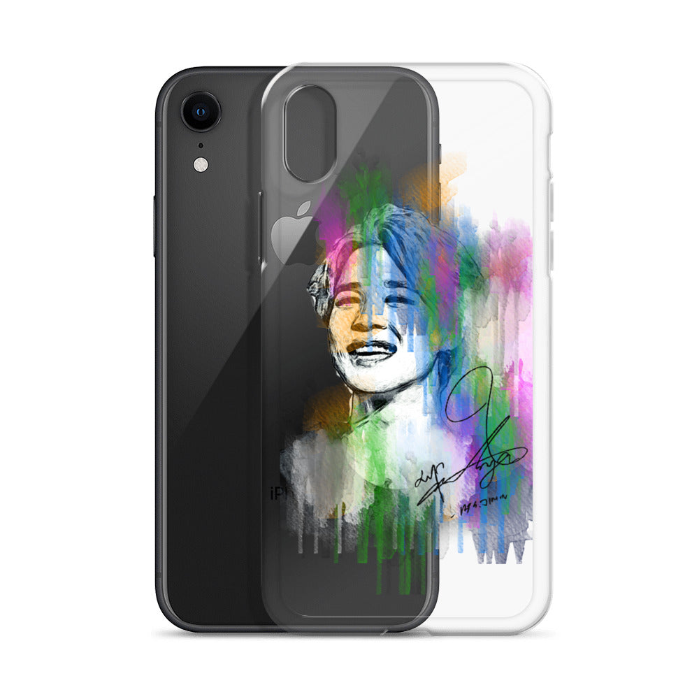 BTS Jimin, Park Ji-min Waterpaint portrait iPhone Case