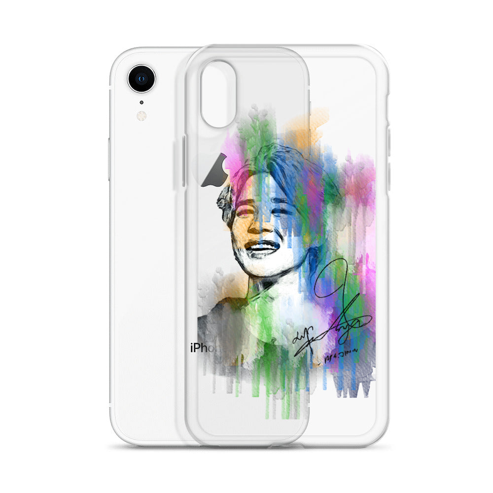 BTS Jimin, Park Ji-min Waterpaint portrait iPhone Case