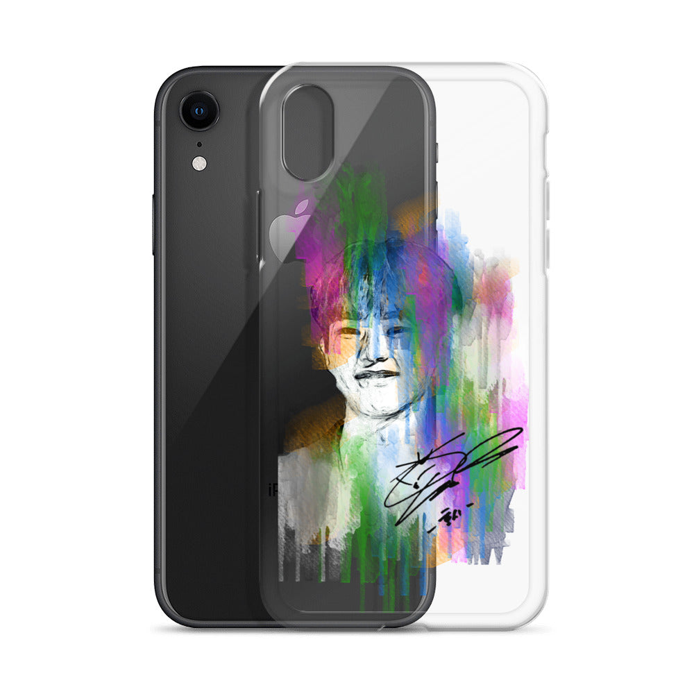 SEVENTEEN Hoshi, Kwon Soon-young Waterpaint Portrait iPhone Case