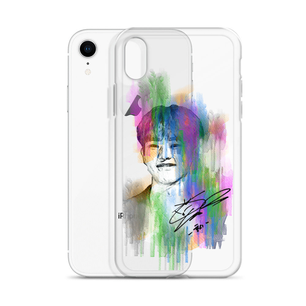 SEVENTEEN Hoshi, Kwon Soon-young Waterpaint Portrait iPhone Case