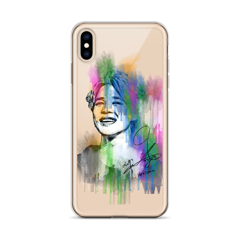 BTS Jimin, Park Ji-min Waterpaint portrait iPhone Case
