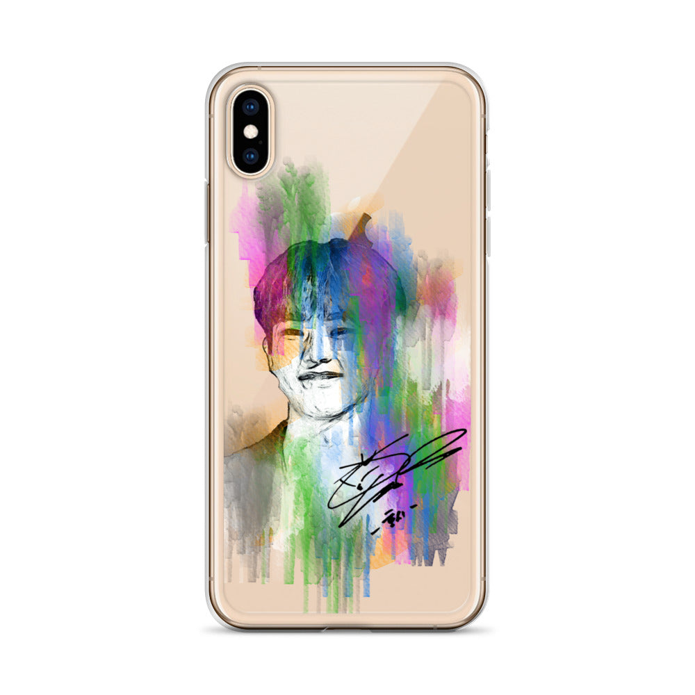 SEVENTEEN Hoshi, Kwon Soon-young Waterpaint Portrait iPhone Case