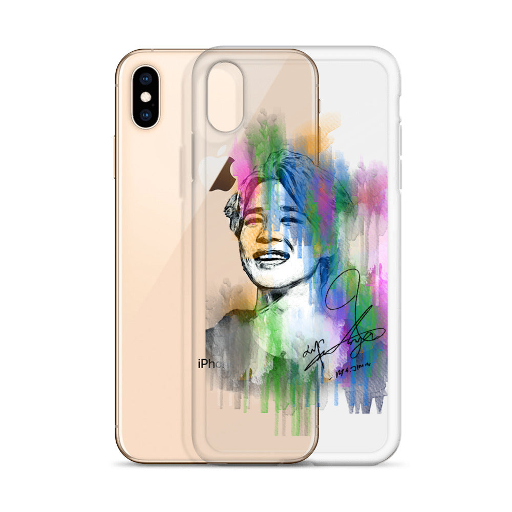 BTS Jimin, Park Ji-min Waterpaint portrait iPhone Case