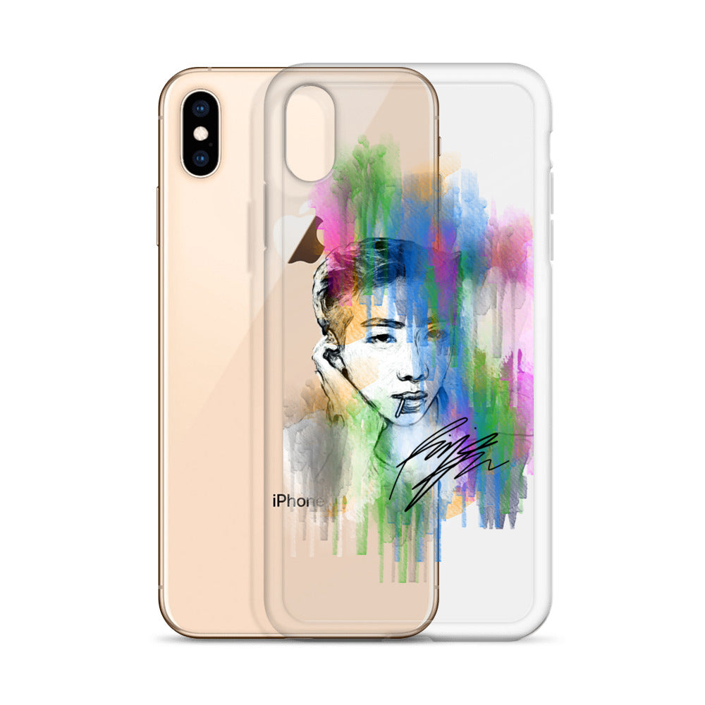BTS RM, Kim Nam-joon Waterpaint portrait iPhone Case