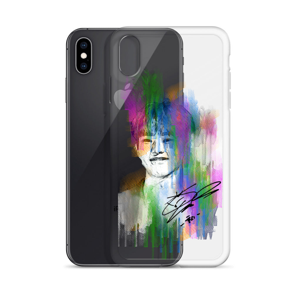 SEVENTEEN Hoshi, Kwon Soon-young Waterpaint Portrait iPhone Case