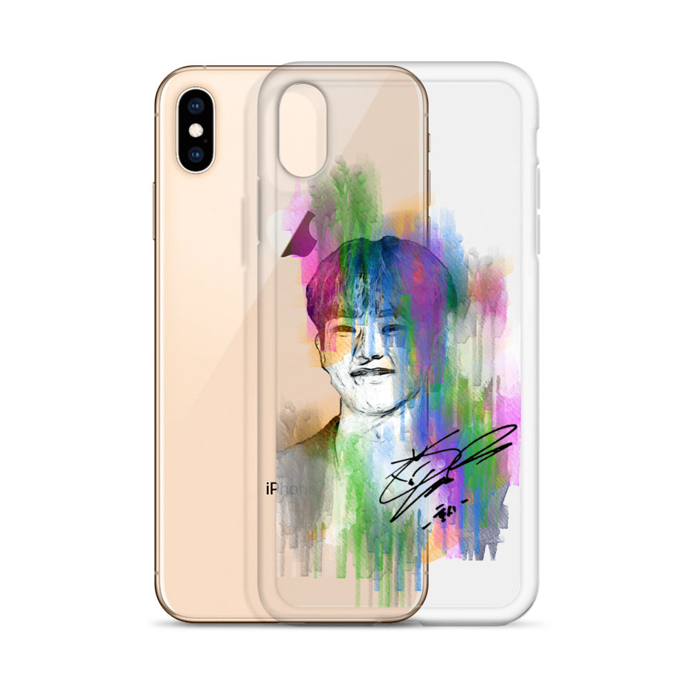 SEVENTEEN Hoshi, Kwon Soon-young Waterpaint Portrait iPhone Case