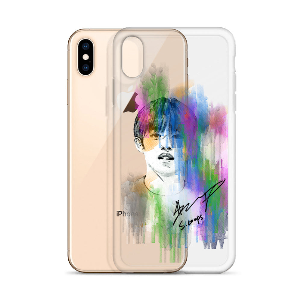SEVENTEEN S.Coups, Choi Seung Cheol Waterpaint Portrait iPhone Case