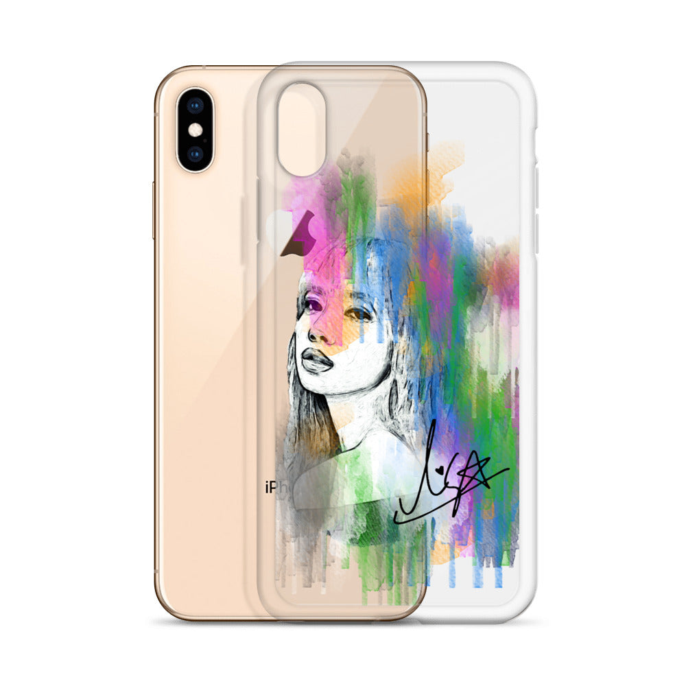 BLACKPINK Lisa, Lalisa Manobal Waterpaint Portrait iPhone Case - kpophow